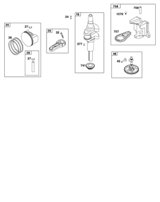 Part Location Diagram of BS-591757 MTD KEY-FLYWHEEL